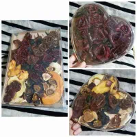 ظروف کریستال بسته بندی.میوه خشک لواشک شکلات