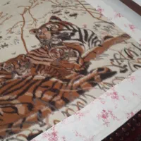 پتوی پلنگی ابعاد ۳در ۲ جنس درجه  یک.