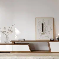 میز تلویزیون ام دی اف مدل آبنوس