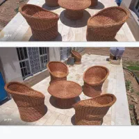 صندلی چوبی دست بافت