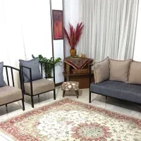 نیم ست راحتی آهن و پارچه|مبلمان خانگی و میز عسلی|نوشهر, |دیوار