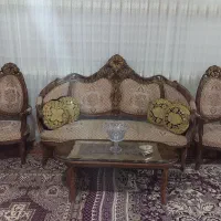 یک دست مبل ۹نفره ویک دست غذا خوری ۴نفره سالم|مبلمان خانگی و میز عسلی|سلماس, |دیوار