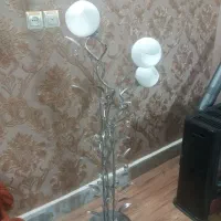 اباژور ایستاده استیل  پنج شاخه|چراغ خواب و آباژور|قوچان, |دیوار