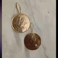 سکه طلا طرح گوشواره دوره احمد شاه قاجار