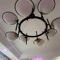 دو عدد لوستر حبابی مولکولی مدرن ۸شاخه کاملا نو