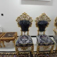 مبلمان ۹ نفره سلطنتی|مبلمان خانگی و میز عسلی|ازنا, |دیوار