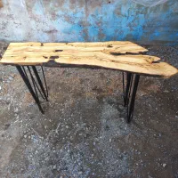 میز کنسول شلف کافی بار چوبی روستیک|بوفه، ویترین، کنسول|کرج, شهرک سهرابیه|دیوار