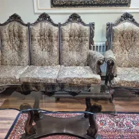 فروش مبل سلطنتی لوکس ۸ نفره در حد نو|مبلمان خانگی و میز عسلی|ابهر, |دیوار