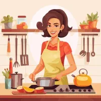 آشپزی و تمیز کردن خانه