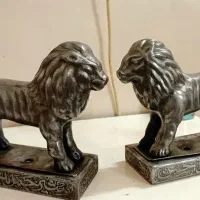 شیر علامت جفت کار و ساخت دست و آنتیک