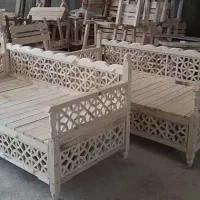 تخت سنتی|مبلمان خانگی و میز عسلی|شیراز, گچی|دیوار