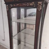 ویترین ایستاده چوبی و شیشه ای