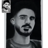 سفارش نقاشی سیاه قلم رئال و هایپر رئال|تابلو، نقاشی، عکس|مرودشت, ابوذر شمالی|دیوار