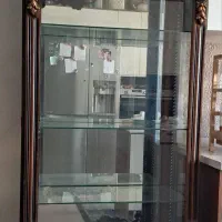 بوفه ویترین دار چوبی