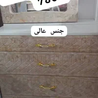 تخت ام دی اف و میز ارایش حراج واقعی|تخت و سرویس خواب|کهنوج, |دیوار