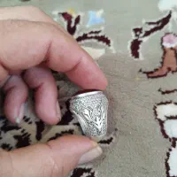 انگشتر نقره یاقوت دستساز
