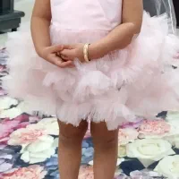 لباس مجلسی صورتی بچگانه