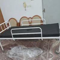 تخت بیمار تک شکن با تشک طبی