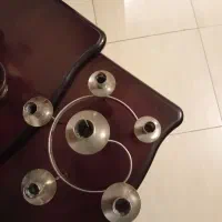 دوعدد جا شمعی با رنگ طلایی و نقره‌ای|صنایع دستی و سایر لوازم تزئینی|تهران, قیطریه|دیوار