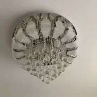 ۵ عدد لوستر کریستالی کنترل دار بزرگ و کوچیک|لوستر و چراغ آویز|شیراز, شهرک بهشتی|دیوار