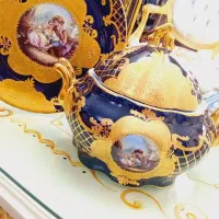 سوپینگ و شیرینی خوری چینی سورمه ای|ظروف سرو و پذیرایی|تهران, قلهک|دیوار