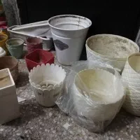 گلدان پلاستیکی فلزی سرامیکی