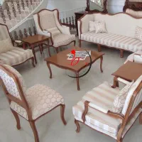 ست کامل کوئین  فرانسه  کد ۱۲۲|مبلمان خانگی و میز عسلی|قرچک, میرزائی شمالی|دیوار