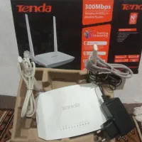 مودم tenda  سالم ودرحد نو با لوازم جانبی وکارتن//