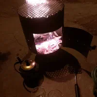 بخاری چوبی صحرایی