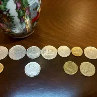 کلکسیونی از سکه های قدیمی|کلکسیون سکه، تمبر، اسکناس|اصفهان, باغ زرشک|دیوار