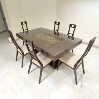 میز ناهارخوری ۶ نفره همراه صندلی|میز و صندلی غذاخوری|تهران, شهرک آتی شهر|دیوار