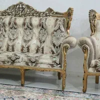 مبل سلطنتی ۷ نفره سالم و تمیز|مبلمان خانگی و میز عسلی|اهواز, کوروش|دیوار