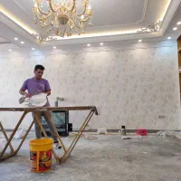 نقاشی ساختمان و کاغذدیواری|خدمات پیشه و مهارت|مشگین شهر, |دیوار