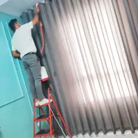 پرده پانچ مناسب سالن و اتاق خواب|پرده، رانر، رومیزی|بندرعباس, |دیوار