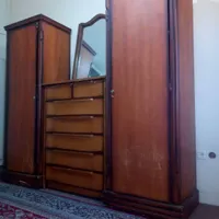 کمد و دراور چوبی با اینه|جاکفشی، کمد، دراور|قم, گلزار|دیوار