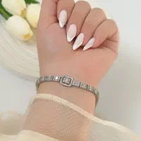 دستبند نقره طرح مونیزا سیلور جواهری نقره سازی3184|بدلیجات|تبریز, |دیوار