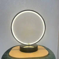 آباژور دایره ای مدرن سه حالته با ریموت|چراغ خواب و آباژور|بروجرد, |دیوار