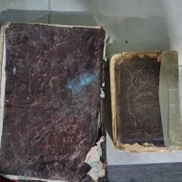 ۱۲عددکتاب قدیمی کمیاب عتیقه جلدچرم همه کمیاب بشرط