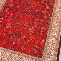 فرش ابریشمی طرح دستباف نقشه سلطان آباد قرمز|فرش|تهران, امین حضور|دیوار