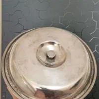 ظرف غذا روکش نقره قدیمی