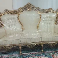 مبل 9 نفره سلطنتی همراه عسلی|مبلمان خانگی و میز عسلی|هرسین, |دیوار