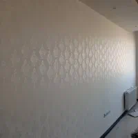 نقاشی ساختمان طرح کاغذ دیواری  با رنگ نانو