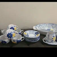 ظروف گل آبی سالم  خا  ستا   رم|ظروف سرو و پذیرایی|زنجان, |دیوار