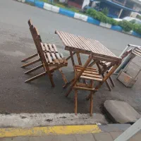 میز تاشو چوبی