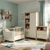 سرویس کودک مدل کژال تمام ام دی اف و چوب راش