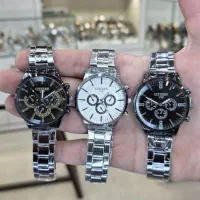 ساعت مچی مردانه فلزی سیتیزن vip طرح سه موتوره