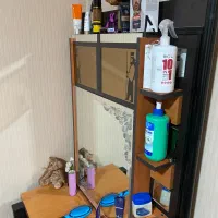 میز آرایش فلز چوب اینه