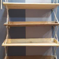 طبقه چوبی|کتابخانه، شلف، قفسه‌های دیواری|استهبان, |دیوار