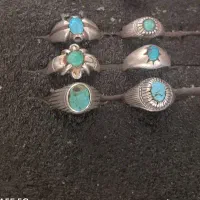 ۶ عدد انگشتر فیروزه