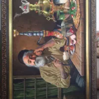 تابلو فرش نگار در حد نو ۹۰ در ۱/۵